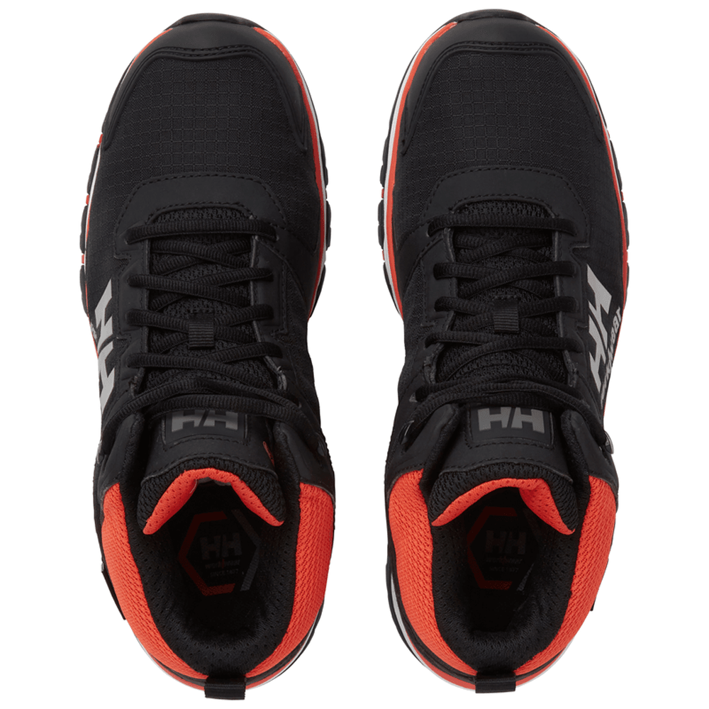 Helly Hansen 78389 Chelsea Evolution 2.0 Mid-Cut O2 HT - Soft Toe Shoes Safety Hiker Boots Black / Orange