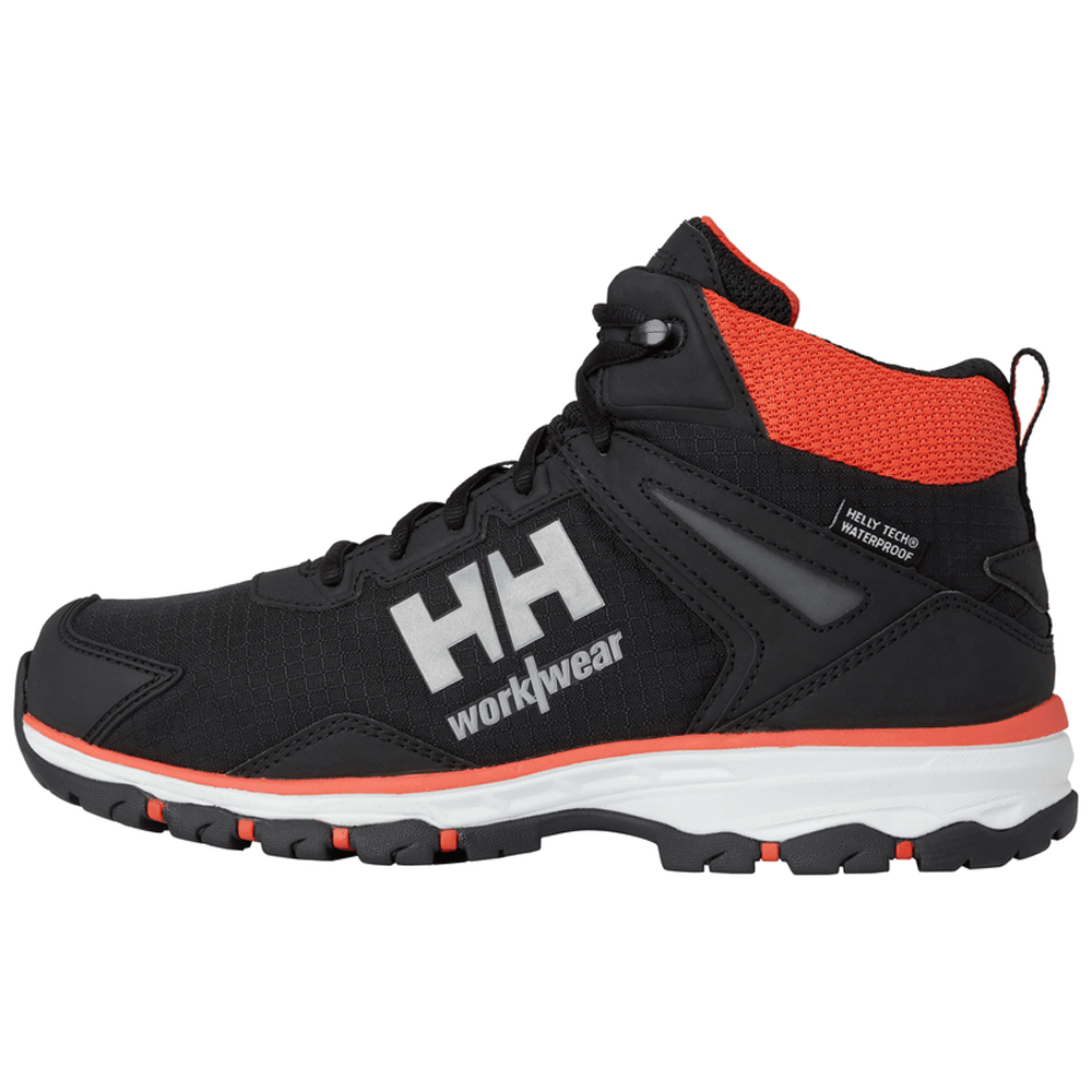 Helly Hansen 78389 Chelsea Evolution 2.0 Mid-Cut O2 HT - Soft Toe Shoes Safety Hiker Boots Black / Orange