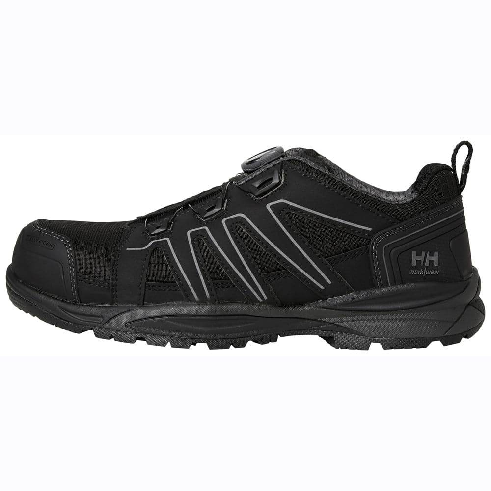 Helly Hansen 78423 Manchester Low BOA S3 Composite Toe Safety Trainers Shoe Black / Grey