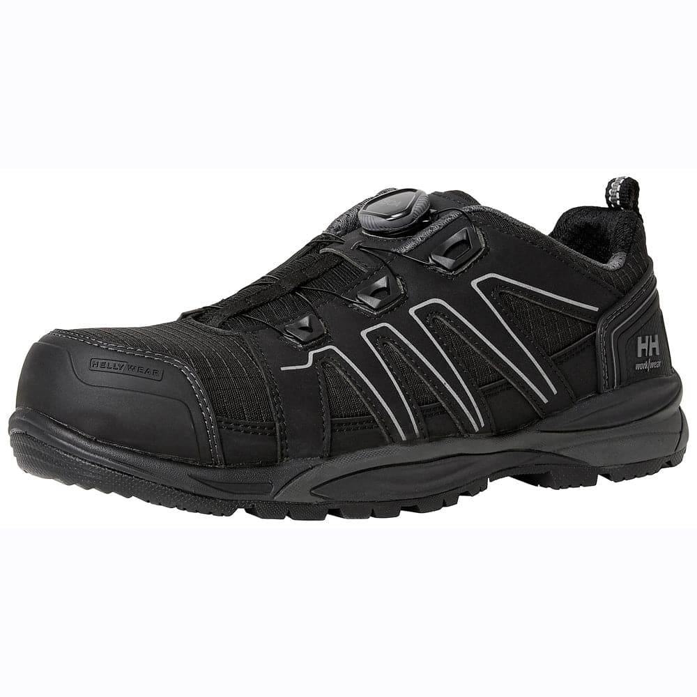 Helly Hansen 78423 Manchester Low BOA S3 Composite Toe Safety Trainers Shoe Black / Grey