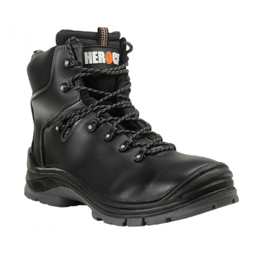 Herock Gladiator Composite S3 Safety Steel Toe Safety Boots Black