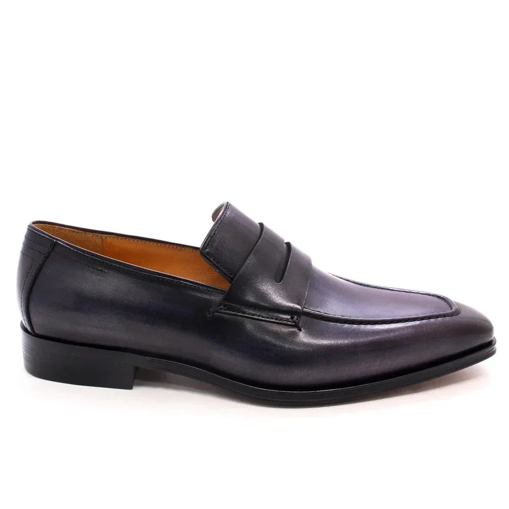 Mens Premium Leather Slip On Loafers