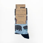 Bare Kind Save the Hippos Bamboo Socks