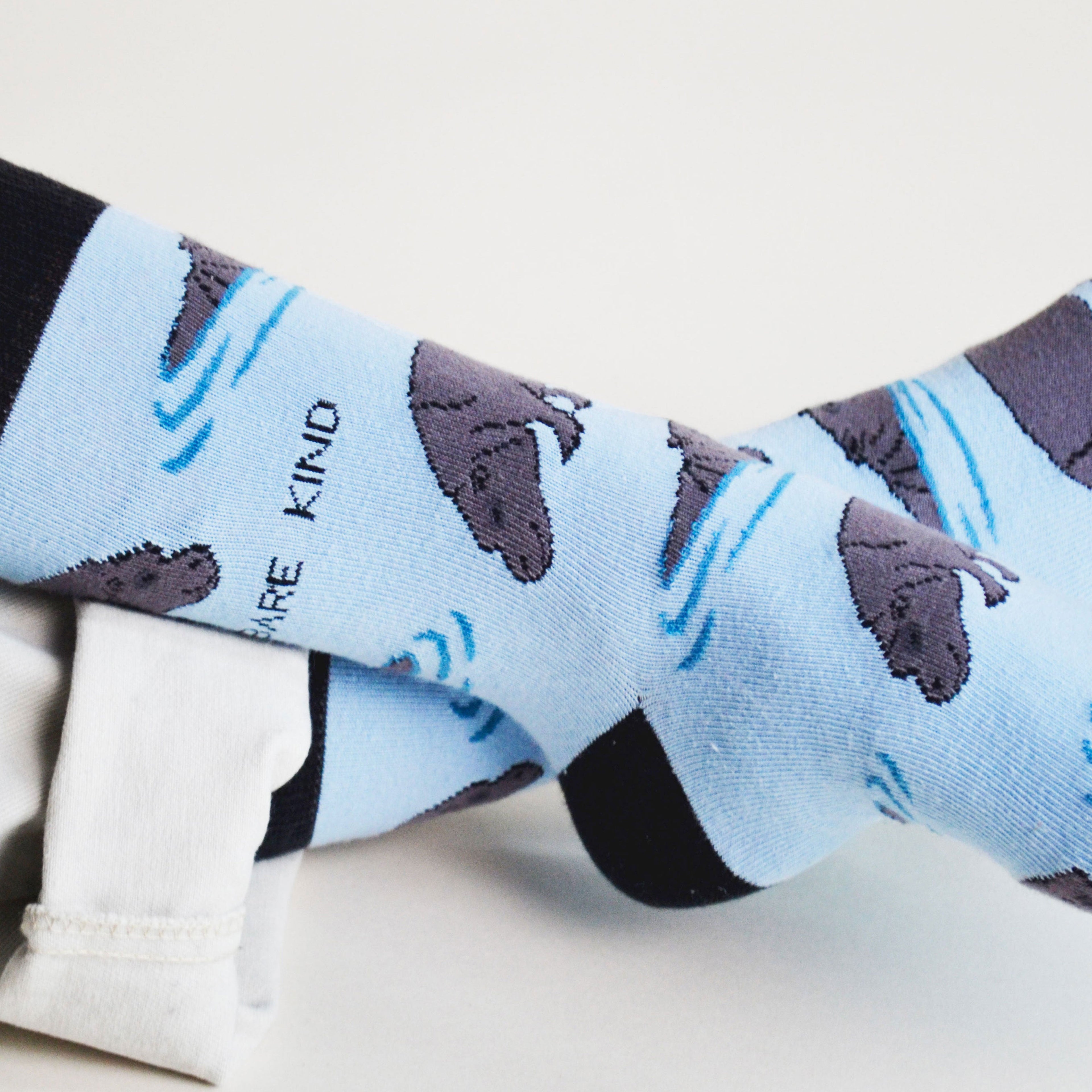Bare Kind Save the Hippos Bamboo Socks
