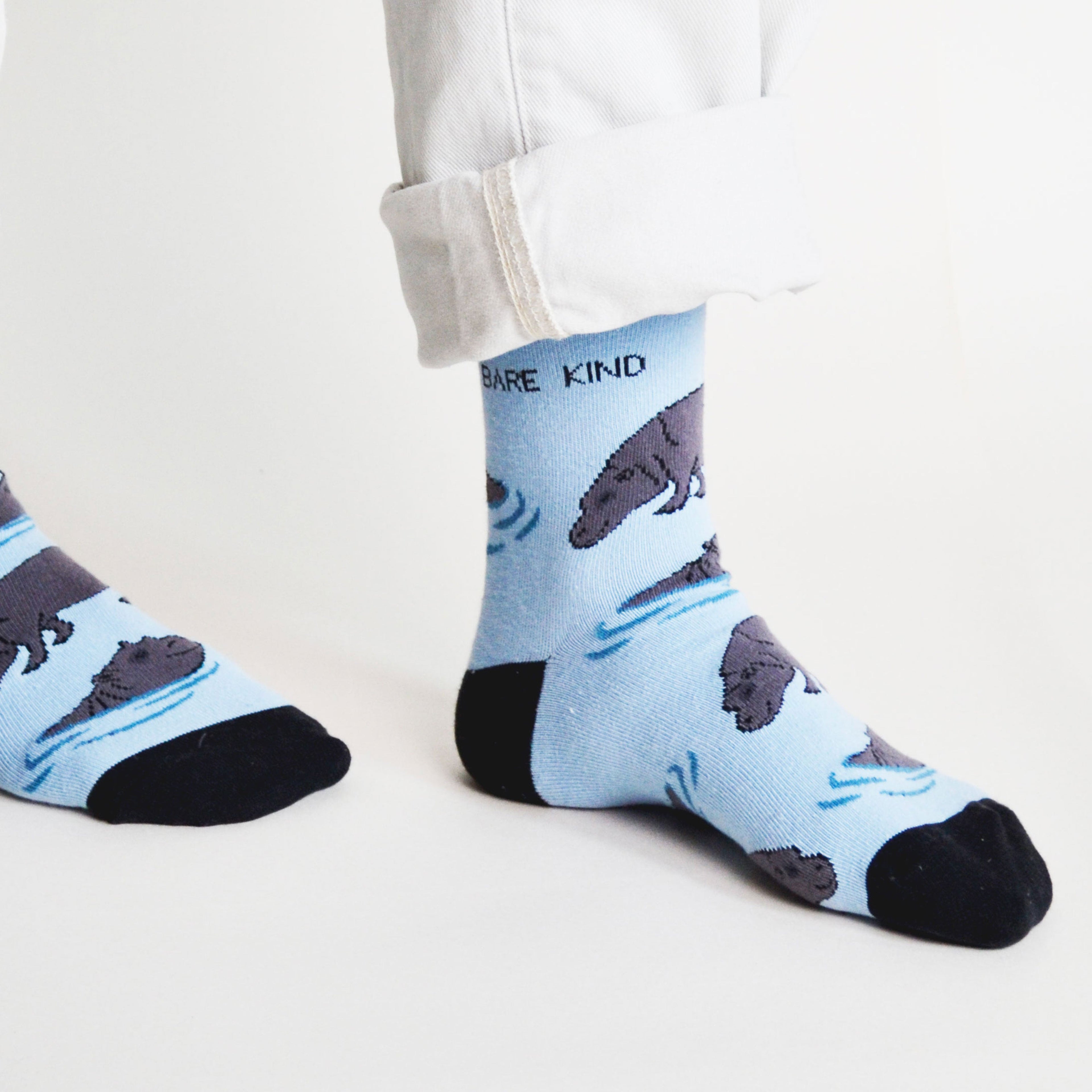 Bare Kind Save the Hippos Bamboo Socks