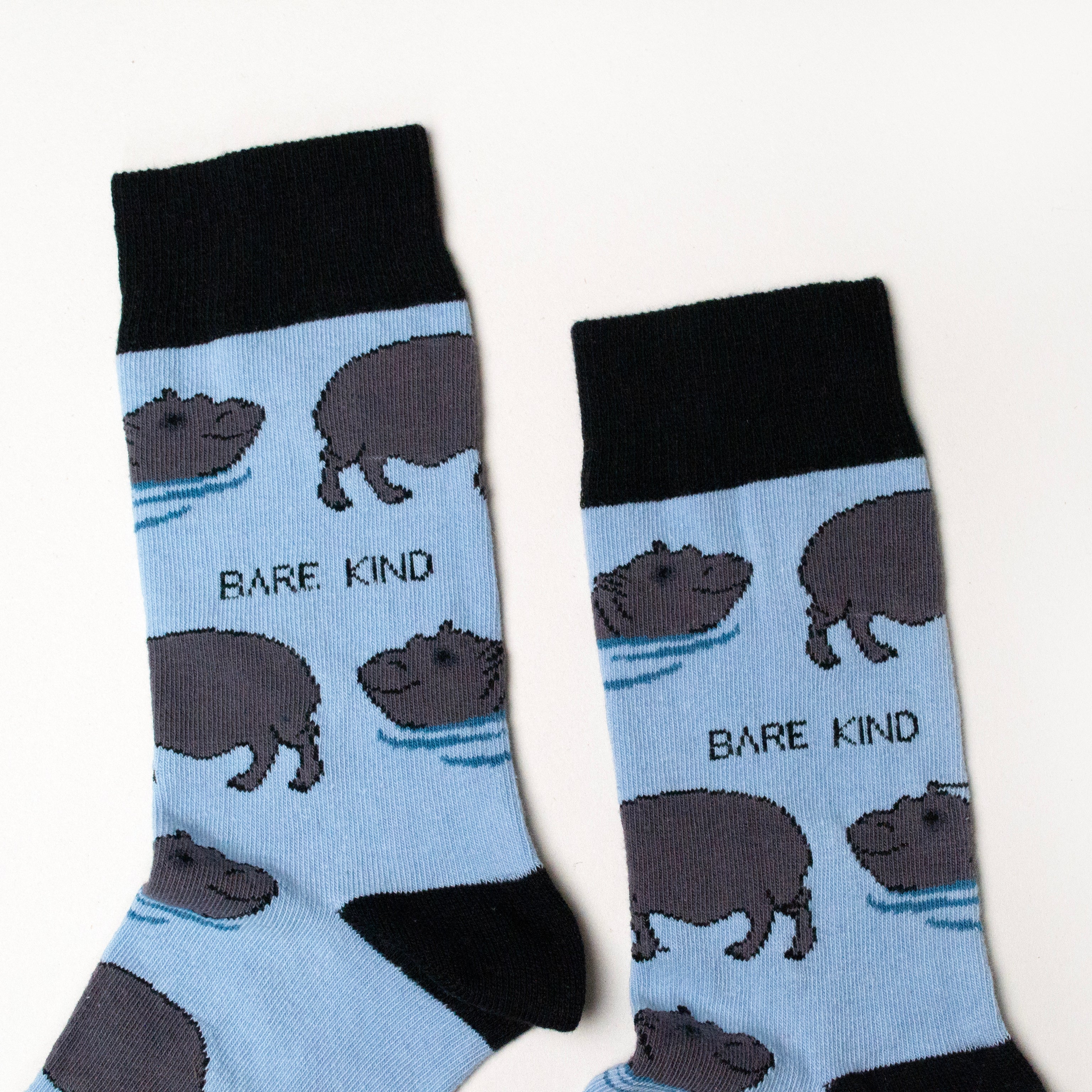 Bare Kind Save the Hippos Bamboo Socks