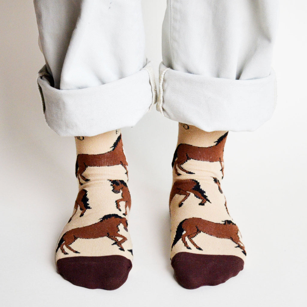 Bare Kind Save the Horses Bamboo Socks