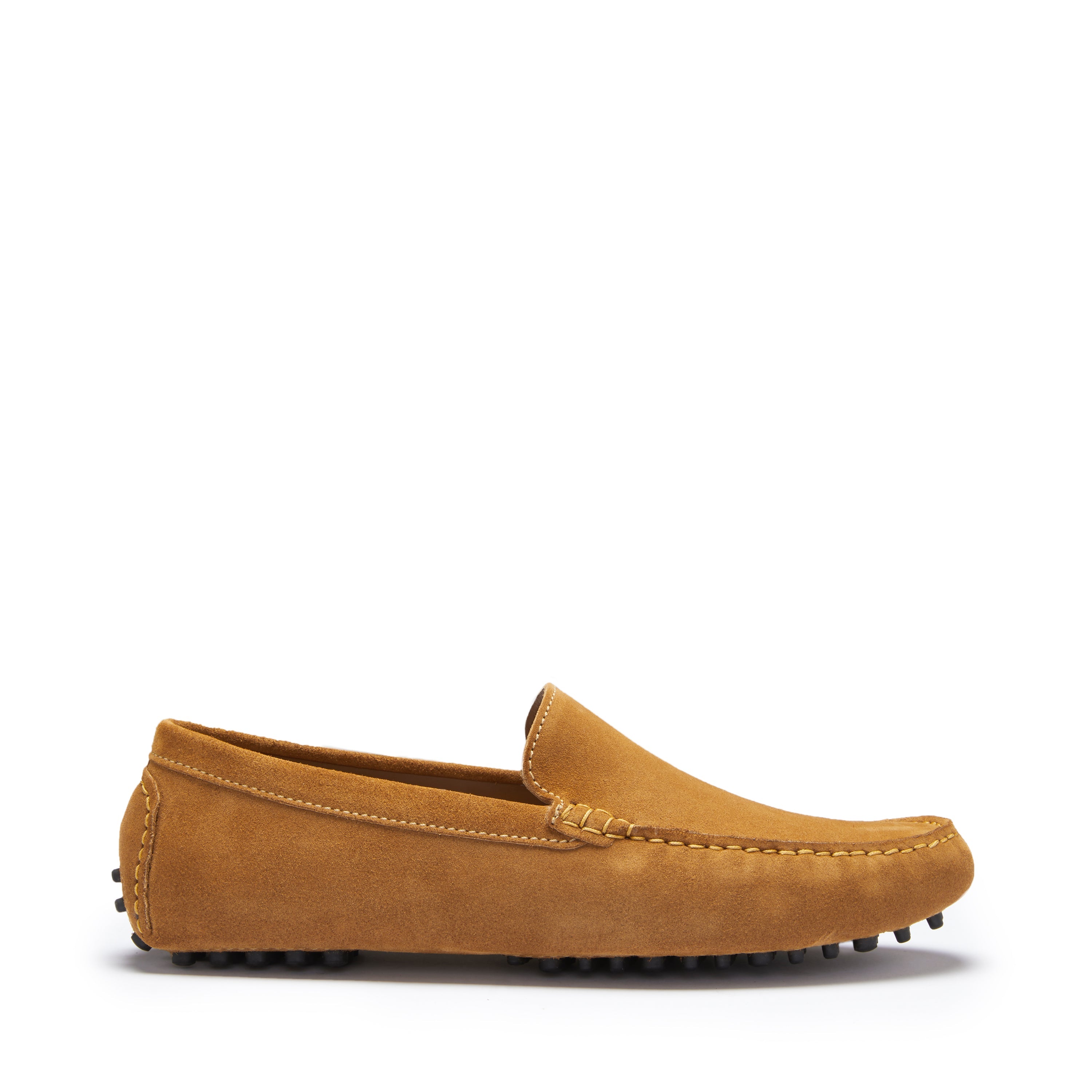 Hugs & Co Mens Driving Loafers Tobacco Suede
