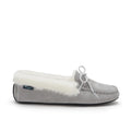 Hugs & Co Womens Slippers Sheepskin Dove Grey Suede