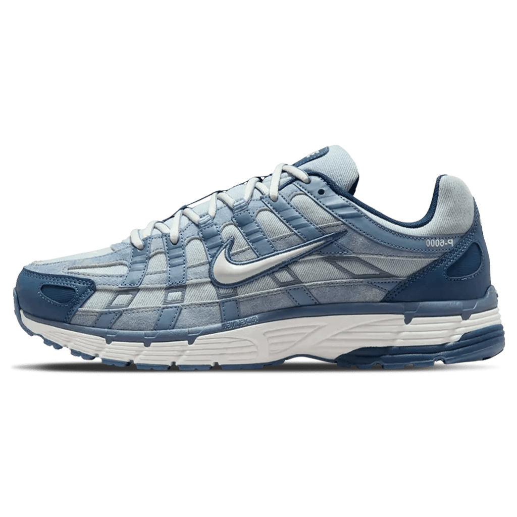 Nike P-6000 SE Worn Blue Denim trainers main side profile