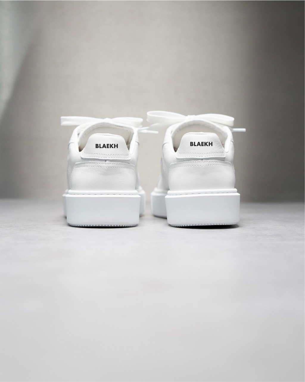 Blaekh Staple White Trainers