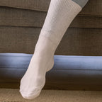 IOMI 3 Pack Extra Wide Cotton Diabetic Socks for Swollen Legs