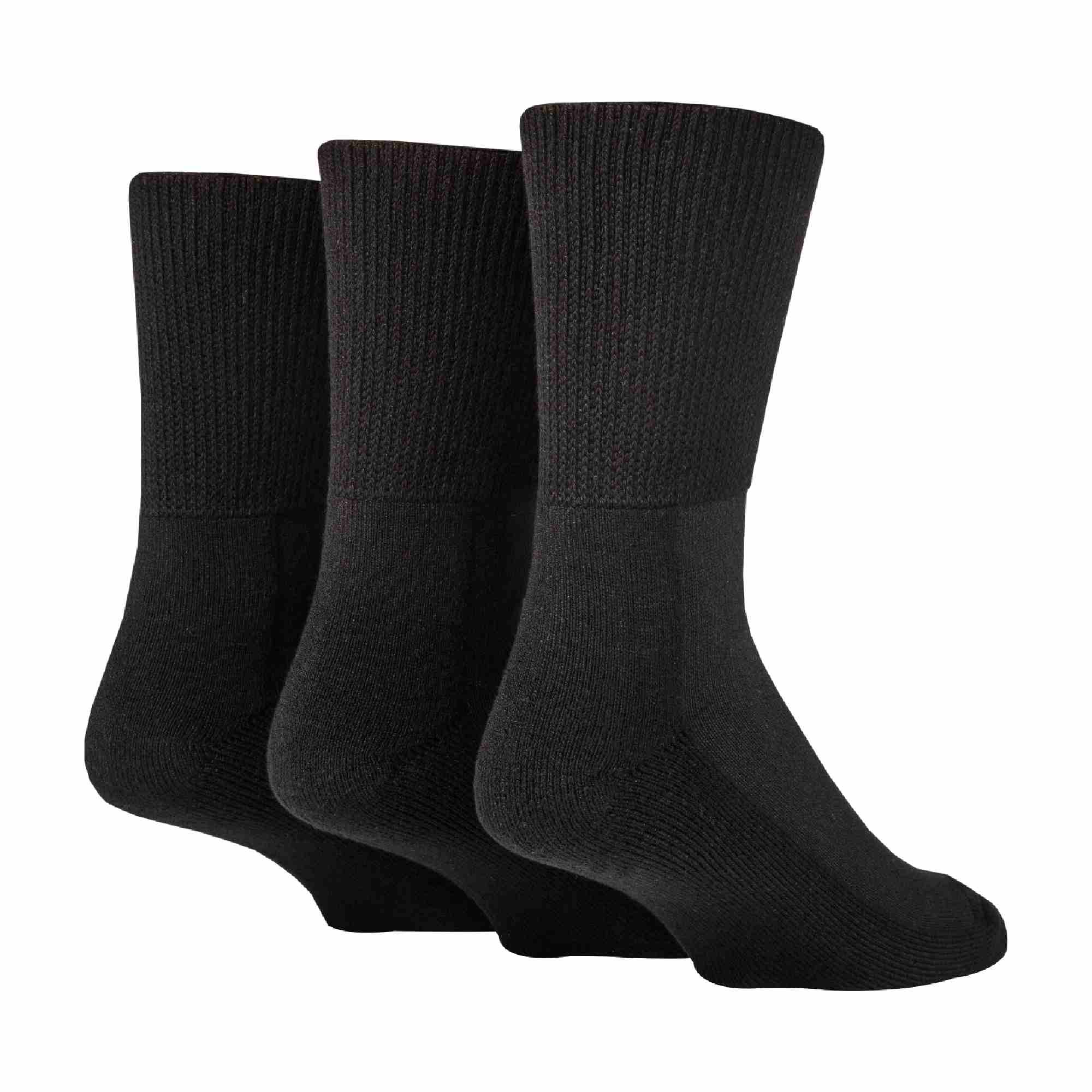 Sock Snob 3 Pack Extra Wide Bamboo Diabetic Socks for Swollen Legs