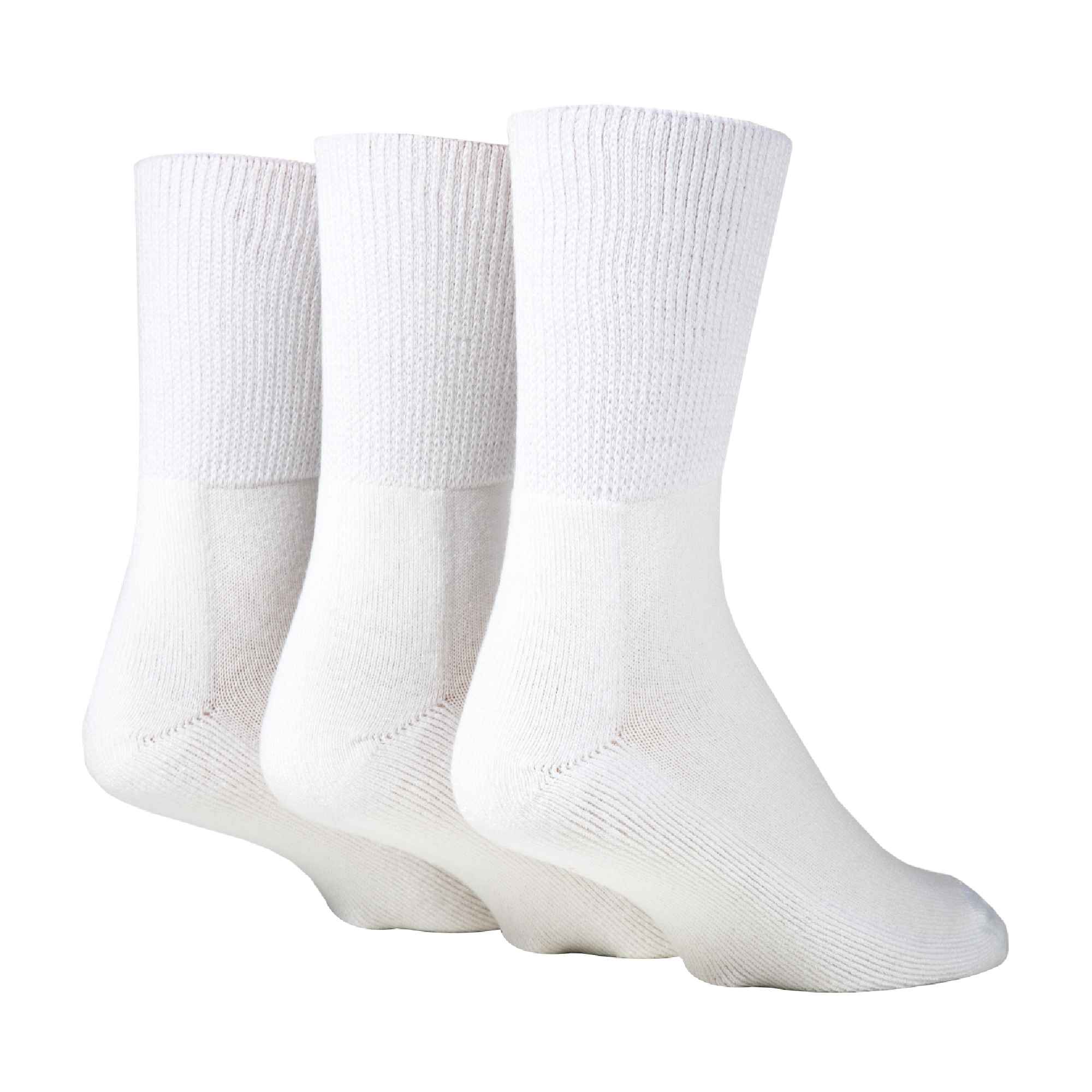 Sock Snob 3 Pack Extra Wide Bamboo Diabetic Socks for Swollen Legs