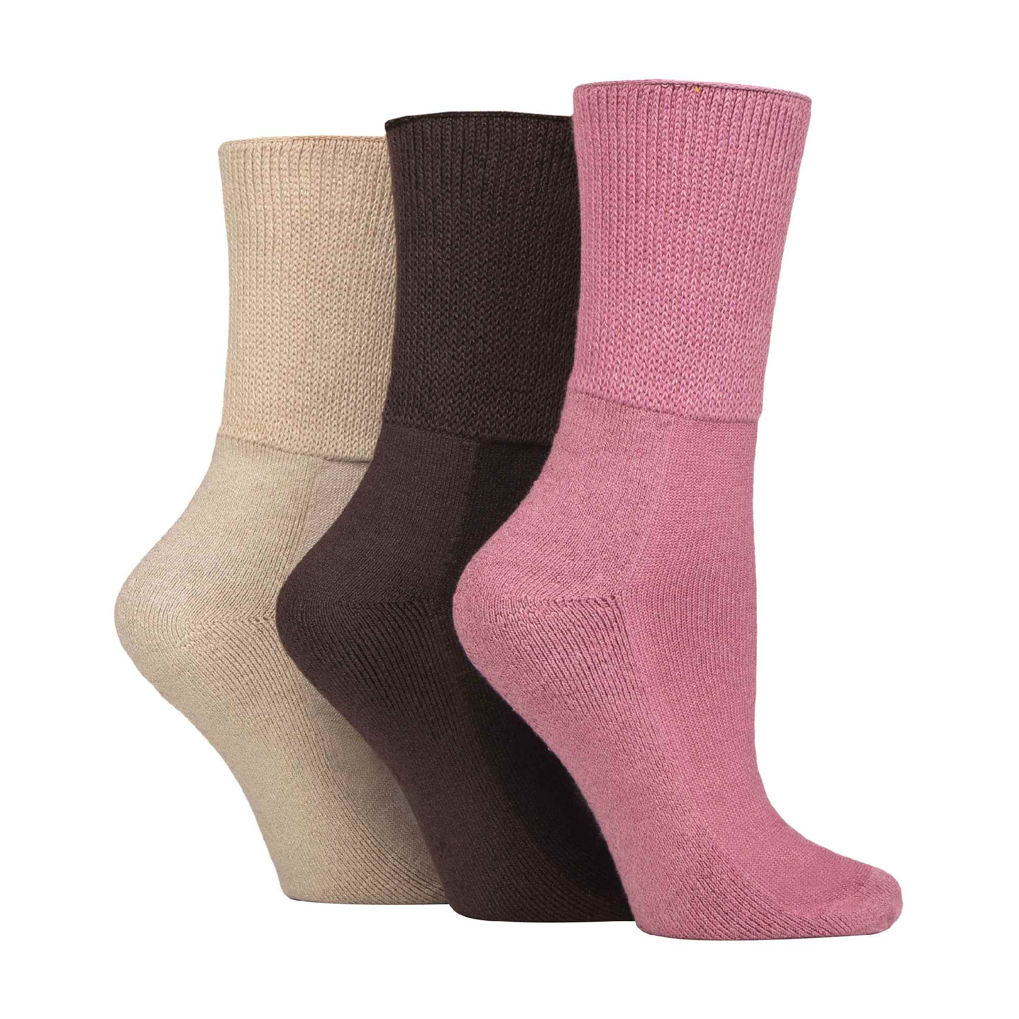 Sock Snob 3 Pack Extra Wide Bamboo Diabetic Socks for Swollen Legs
