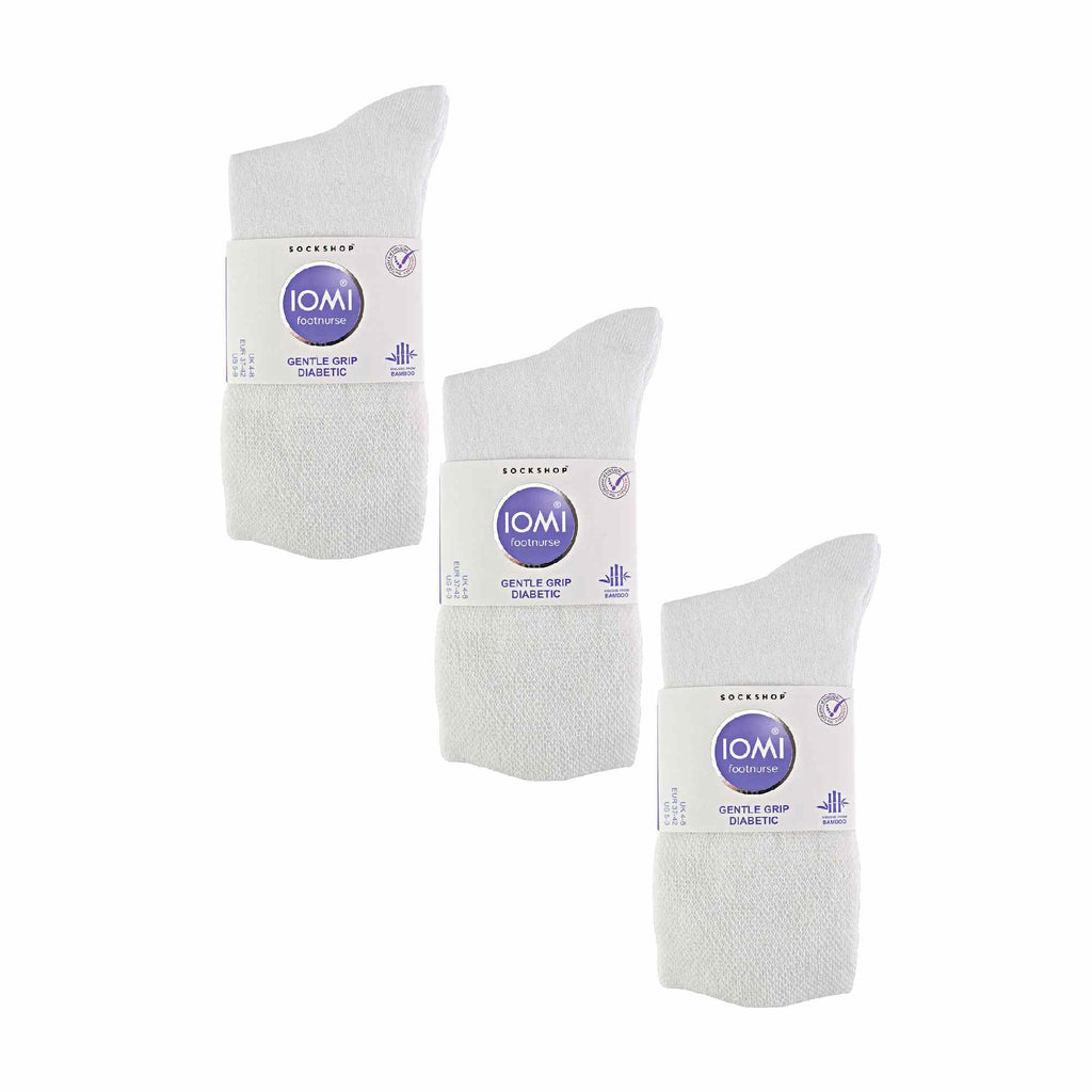 Gentle Grip 6 Pack Womens Non Elastic Bamboo Diabetic Socks