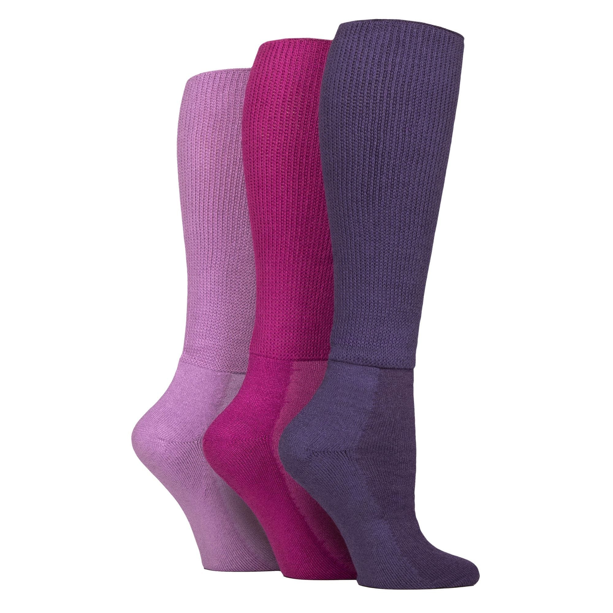 Sock Snob 3 Pack Womens Knee High Soft Bamboo Diabetic Socks
