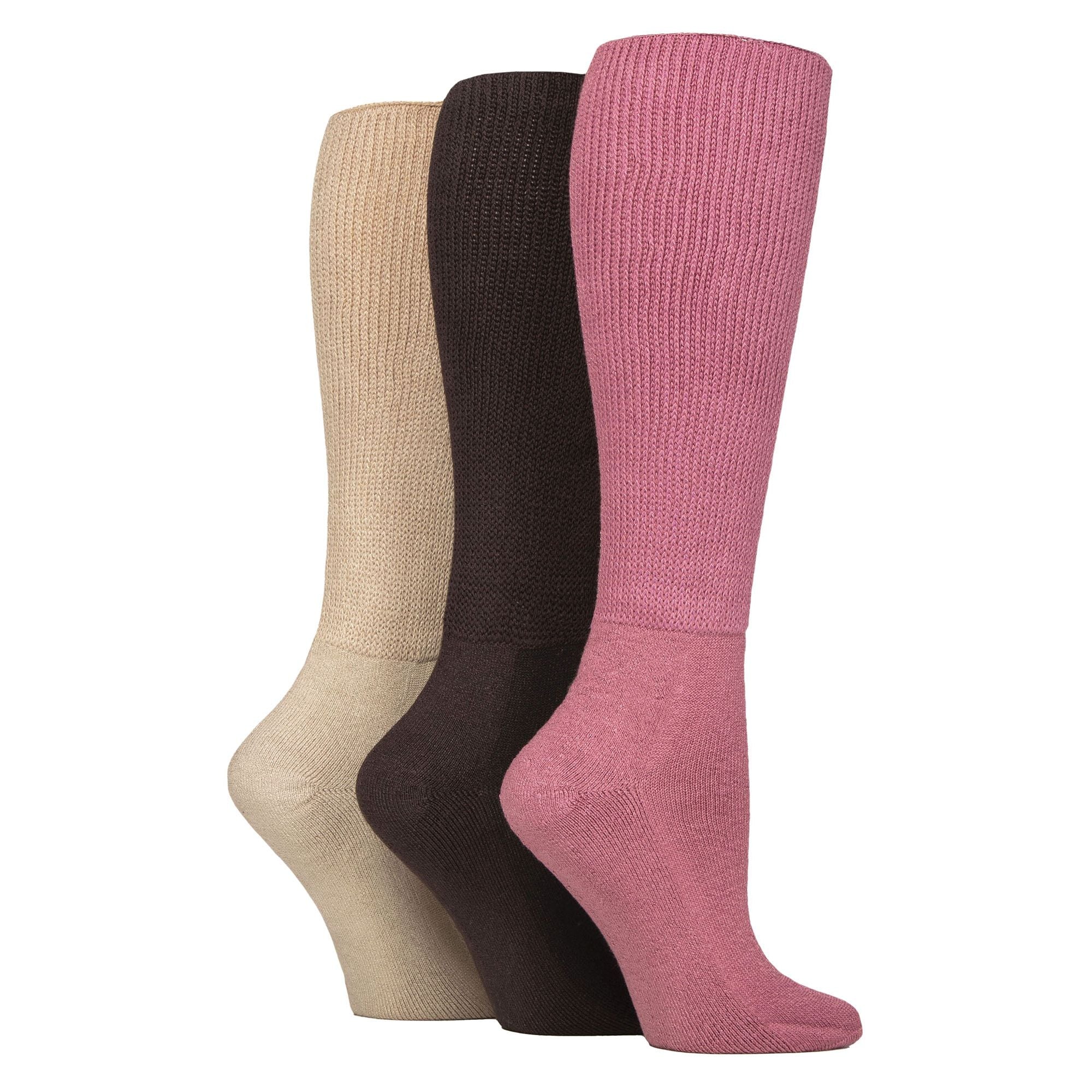 Sock Snob 3 Pack Womens Knee High Soft Bamboo Diabetic Socks