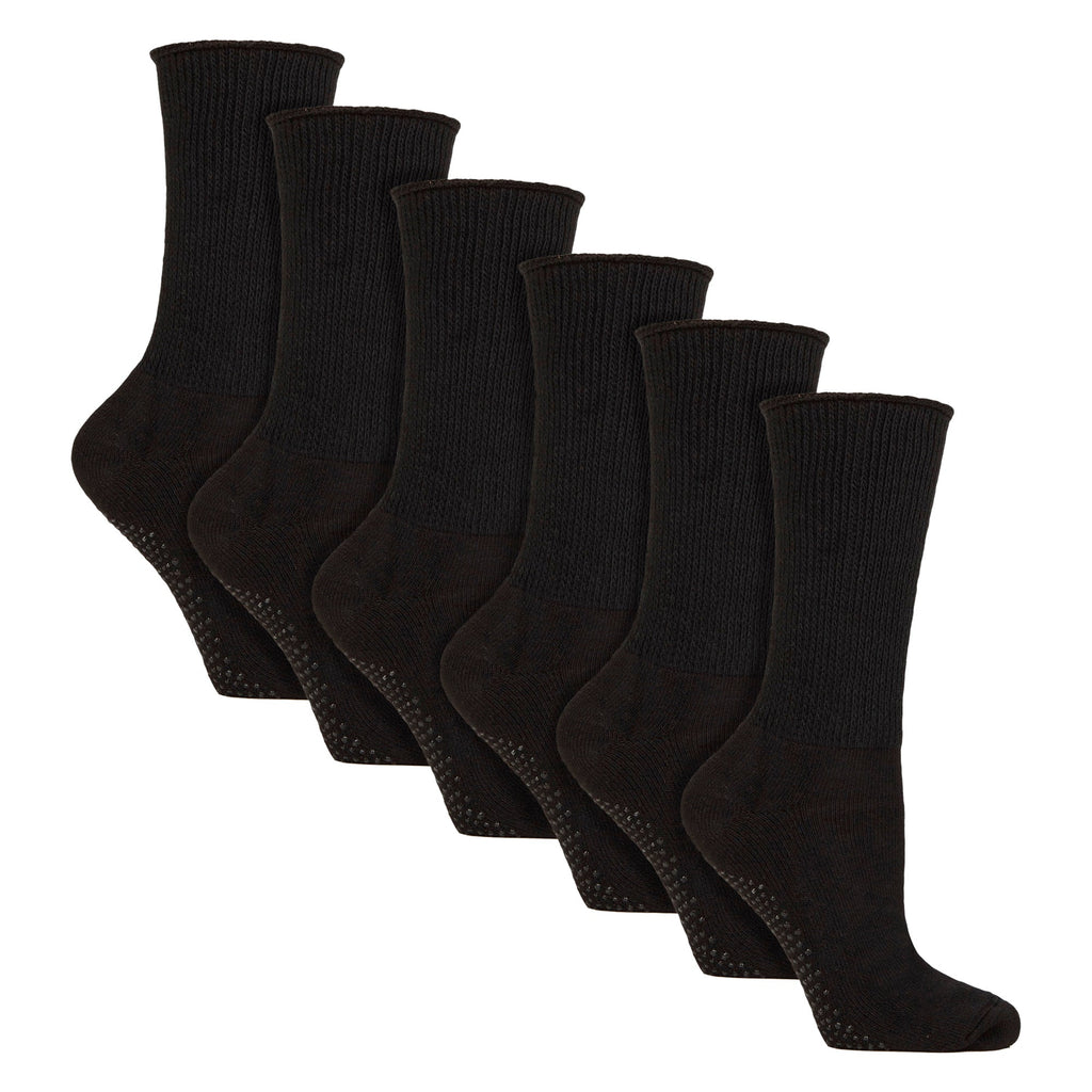 IOMI 6 Pack Diabetic Bed Socks with Grips