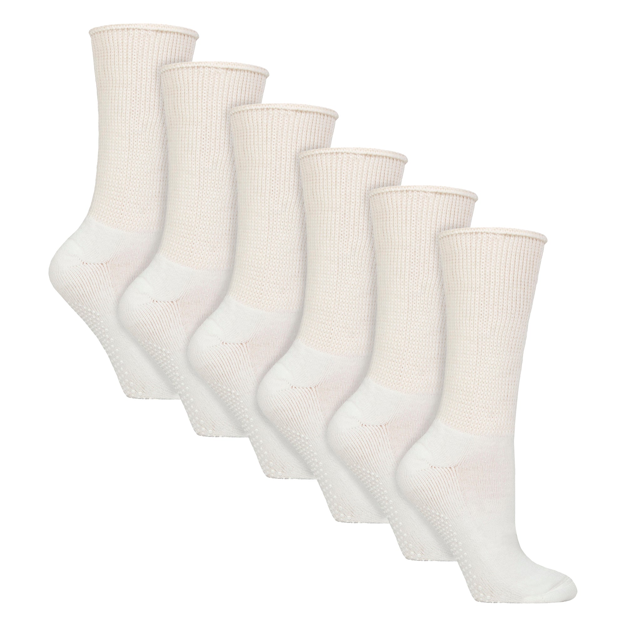 IOMI 6 Pack Diabetic Bed Socks with Grips
