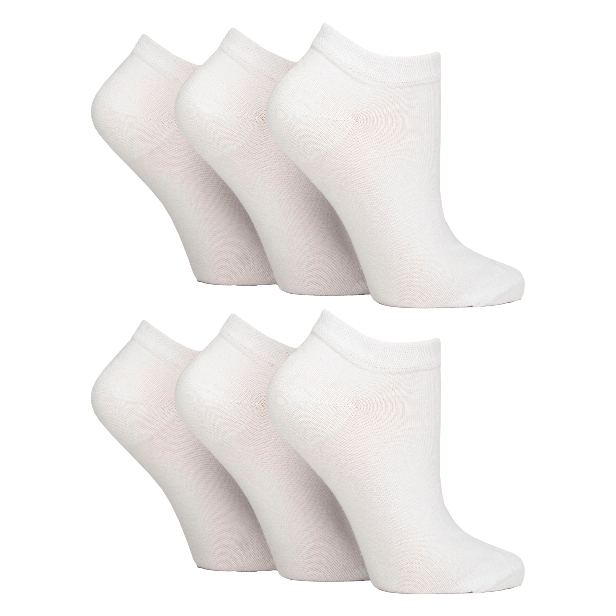 IOMI 6 Pack Womens Diabetic Trainer Socks Extra Wide Socks for Swollen Feet