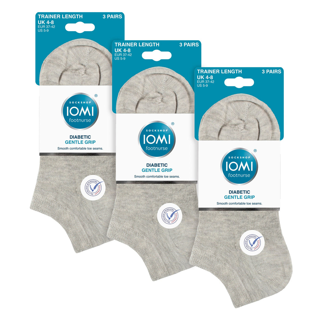 IOMI 9 Pack Womens Diabetic Trainer Socks