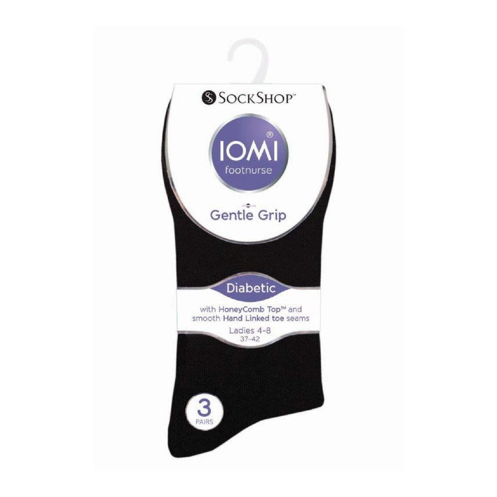 Sock Snob 6 Pack Womens Non Elastic Cotton Diabetic Socks with Seamless Toe