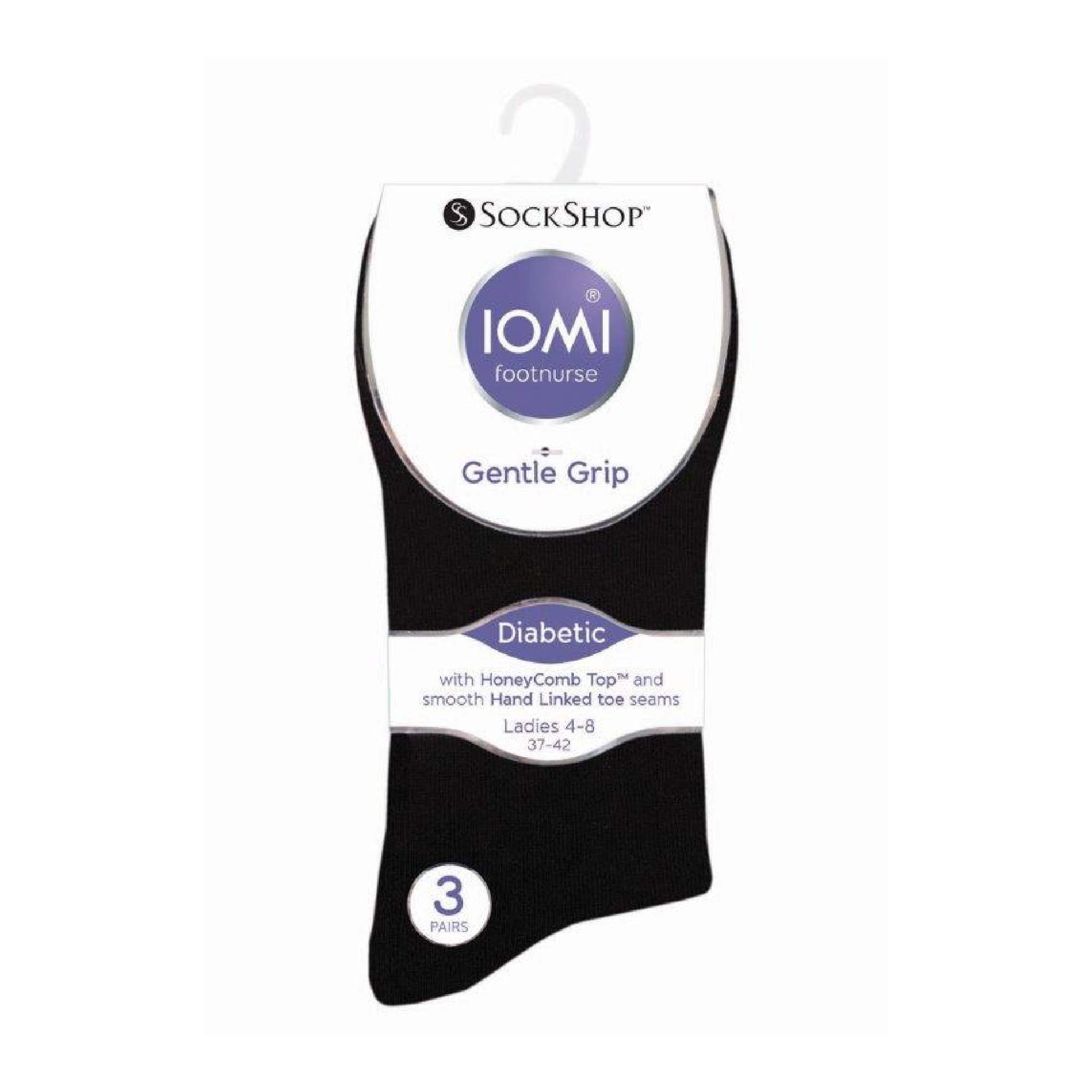 Sock Snob 6 Pack Womens Non Elastic Cotton Diabetic Socks with Seamless Toe