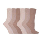 Sock Snob 6 Pack Womens Non Elastic Cotton Diabetic Socks with Seamless Toe