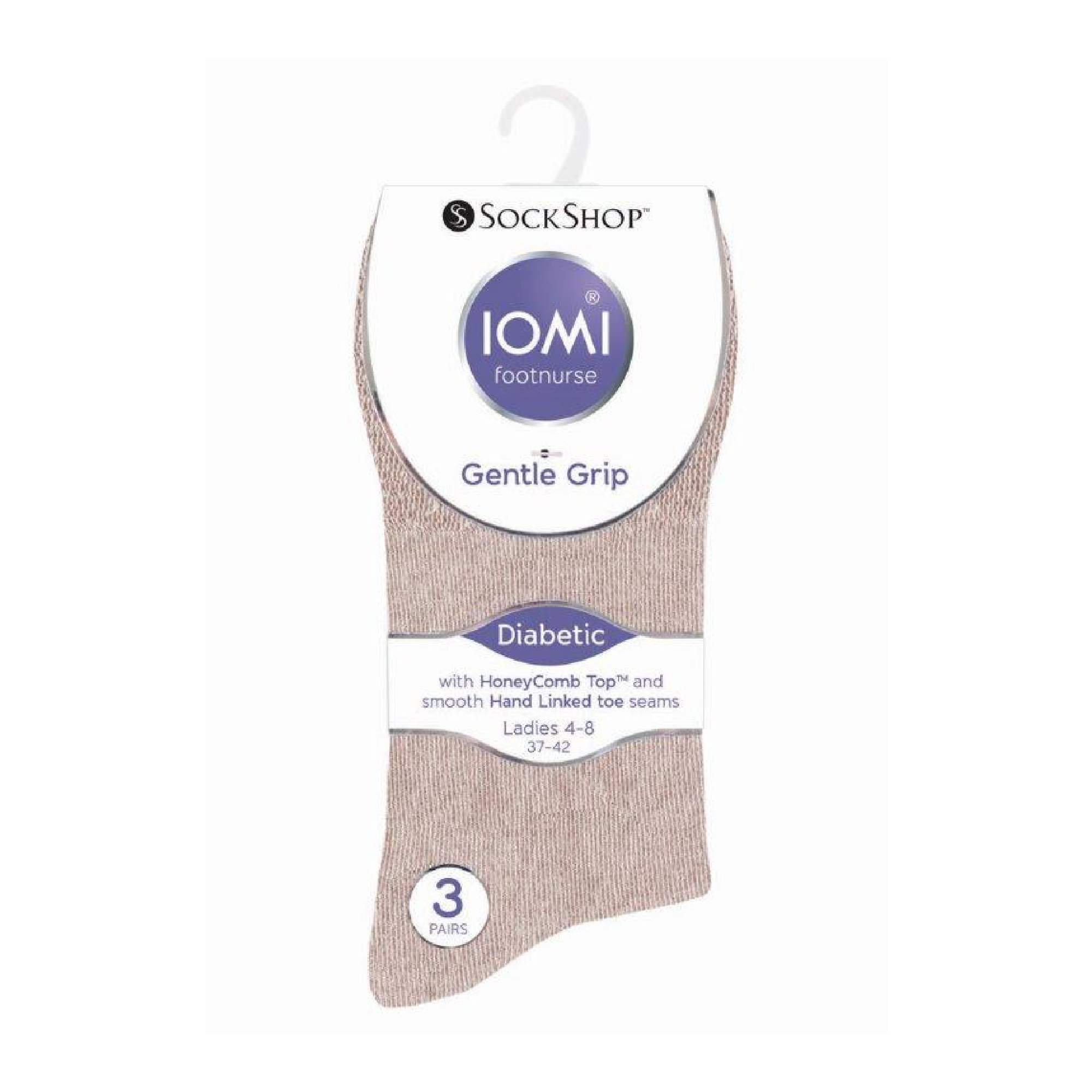 Sock Snob 6 Pack Womens Non Elastic Cotton Diabetic Socks with Seamless Toe