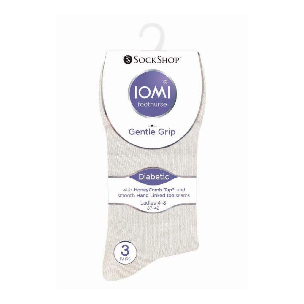 Sock Snob 6 Pack Womens Non Elastic Cotton Diabetic Socks with Seamless Toe