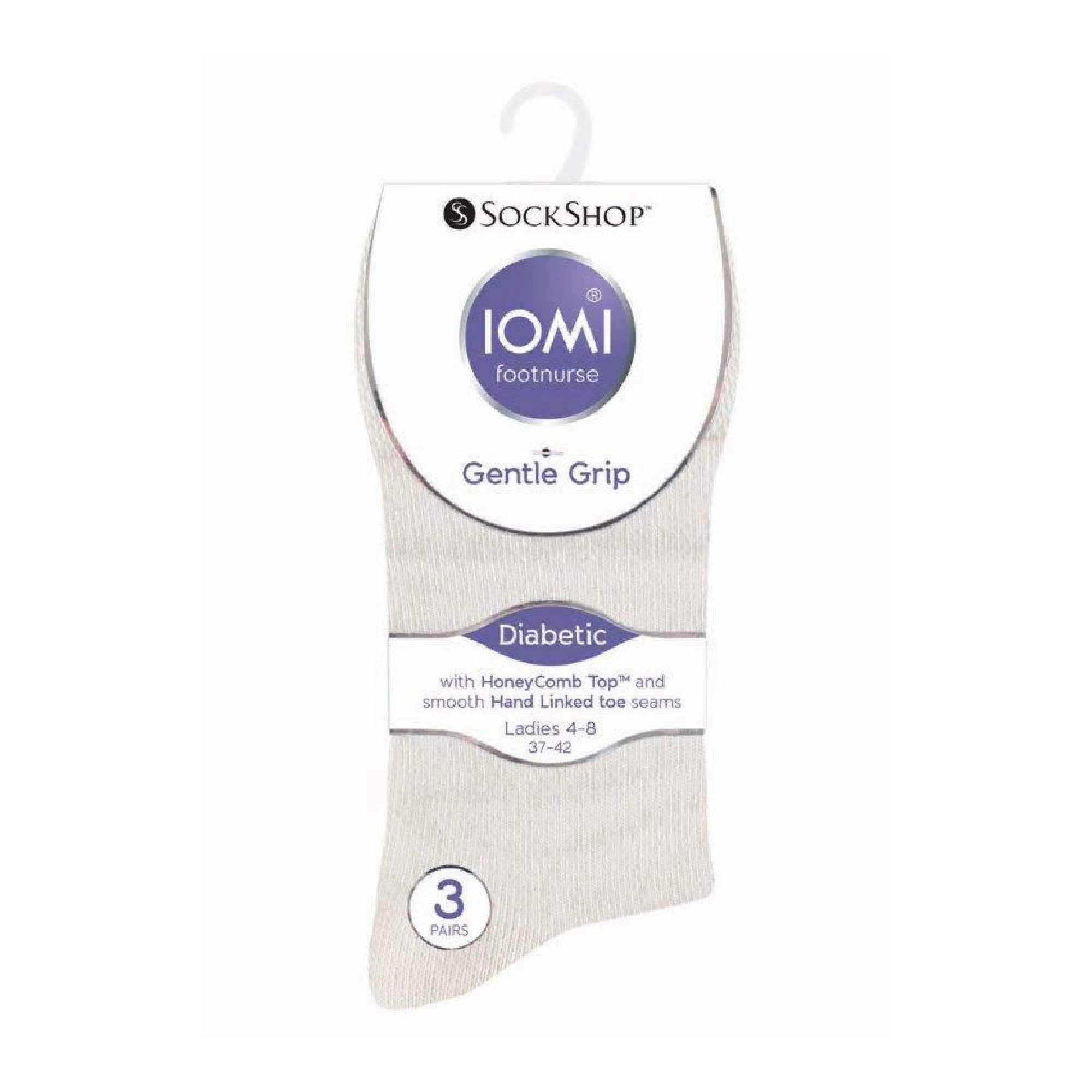 Sock Snob 6 Pack Womens Non Elastic Cotton Diabetic Socks with Seamless Toe