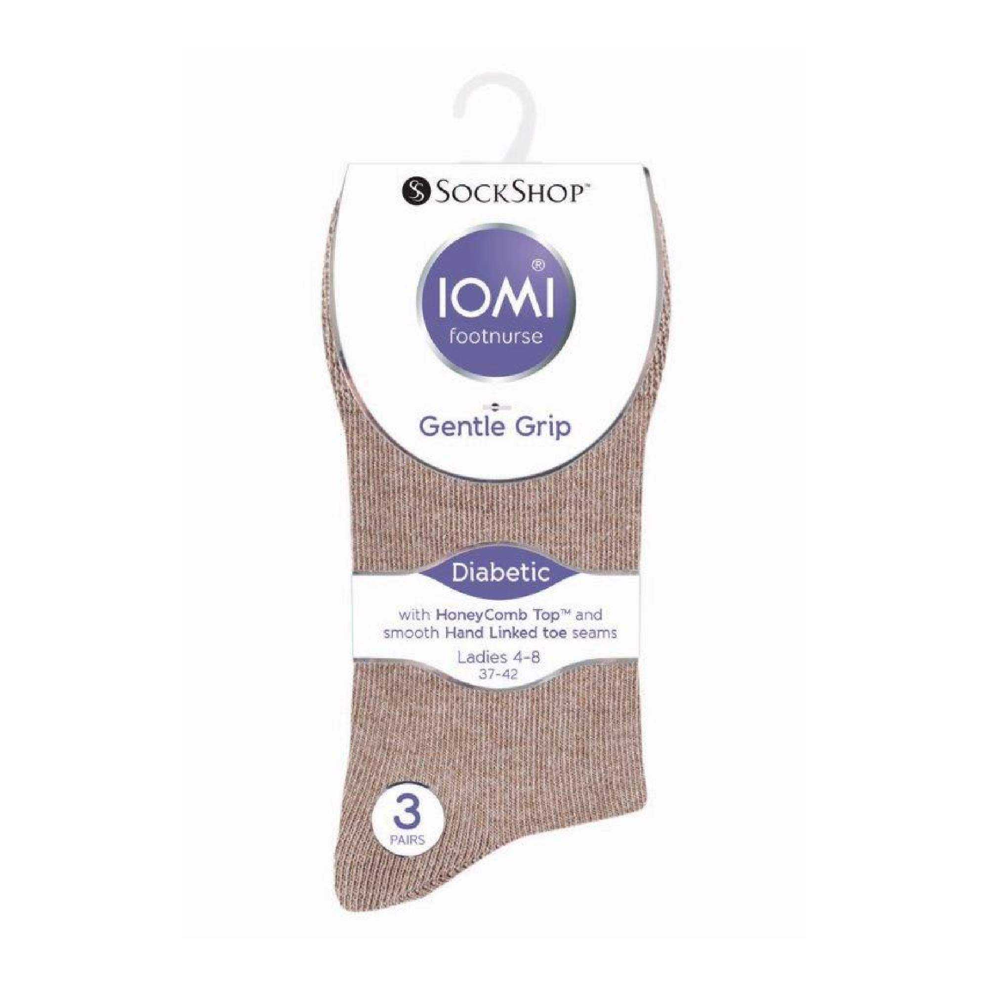 Sock Snob 6 Pack Womens Non Elastic Cotton Diabetic Socks with Seamless Toe