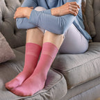 Sock Snob 6 Pack Womens Non Elastic Cotton Diabetic Socks with Seamless Toe