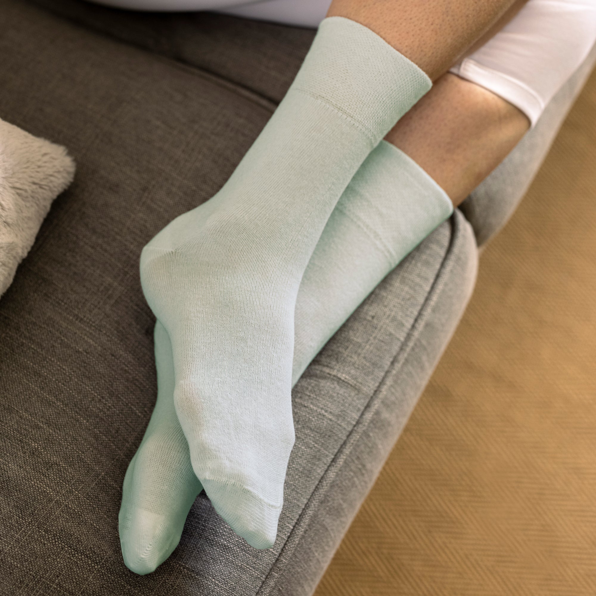 Sock Snob 6 Pack Womens Non Elastic Cotton Diabetic Socks with Seamless Toe