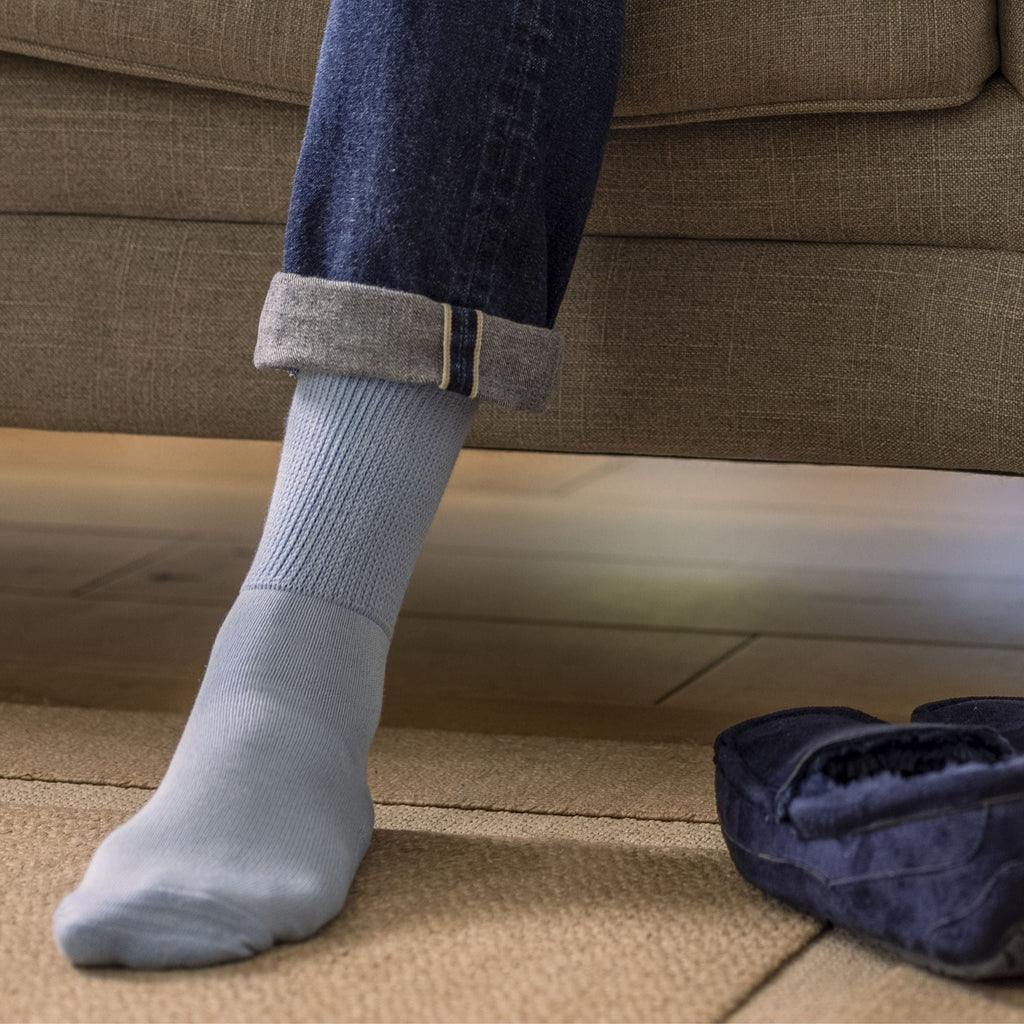 Sock Snob 3 Pack Extra Wide Bamboo Diabetic Socks for Swollen Legs