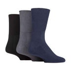 Sock Snob 3 Pack Extra Wide Bamboo Diabetic Socks for Swollen Legs