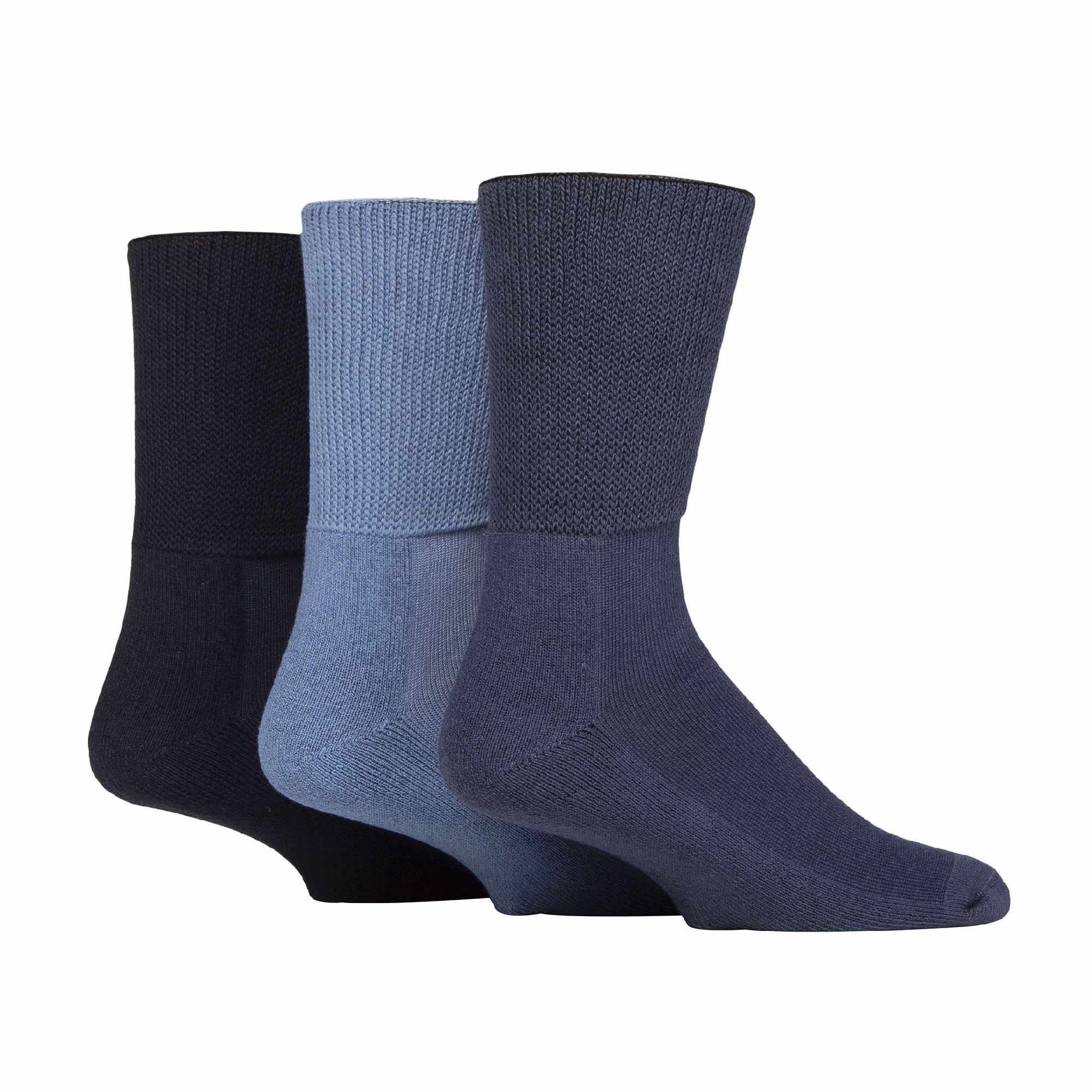 Sock Snob 3 Pack Extra Wide Bamboo Diabetic Socks for Swollen Legs