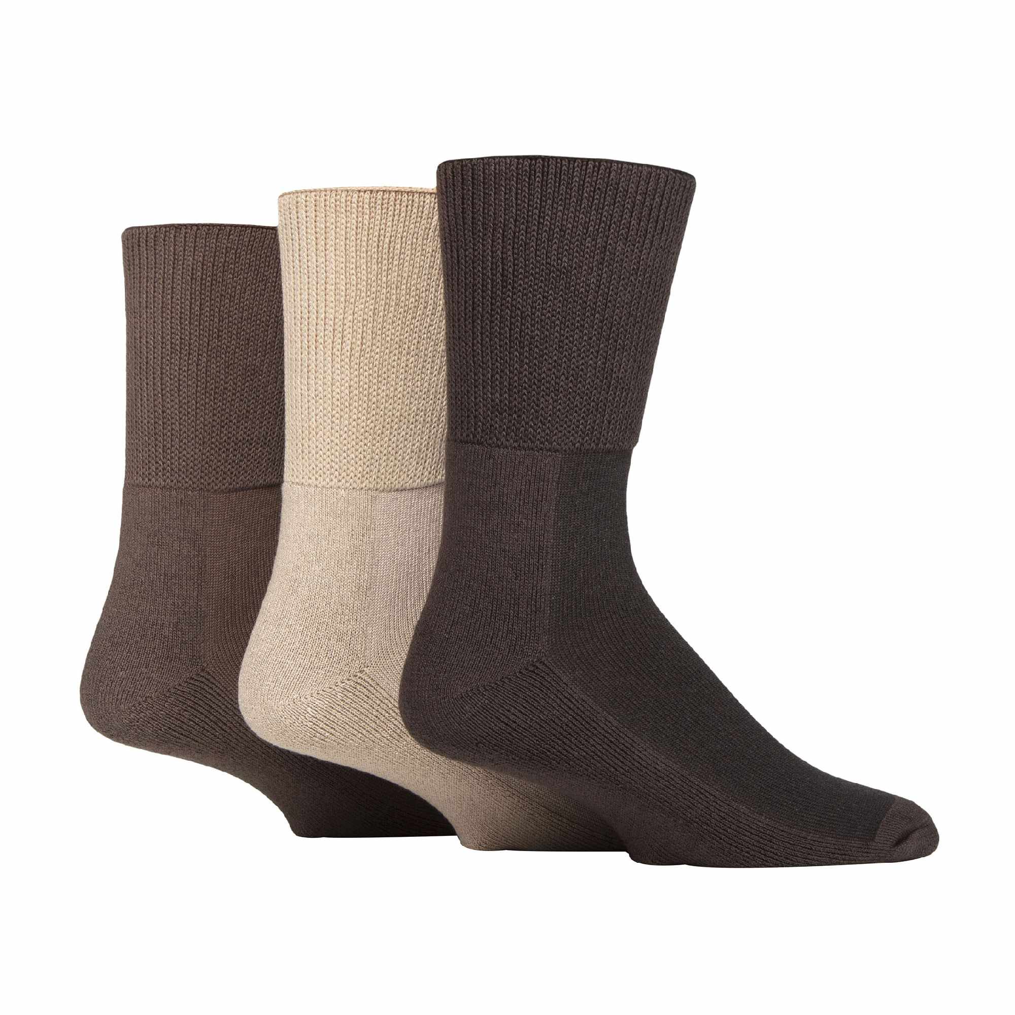 Sock Snob 3 Pack Extra Wide Bamboo Diabetic Socks for Swollen Legs