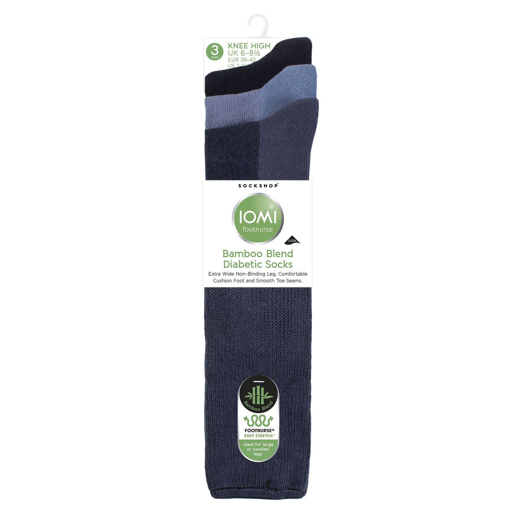 Sock Snob 3 Pack Womens Knee High Soft Bamboo Diabetic Socks