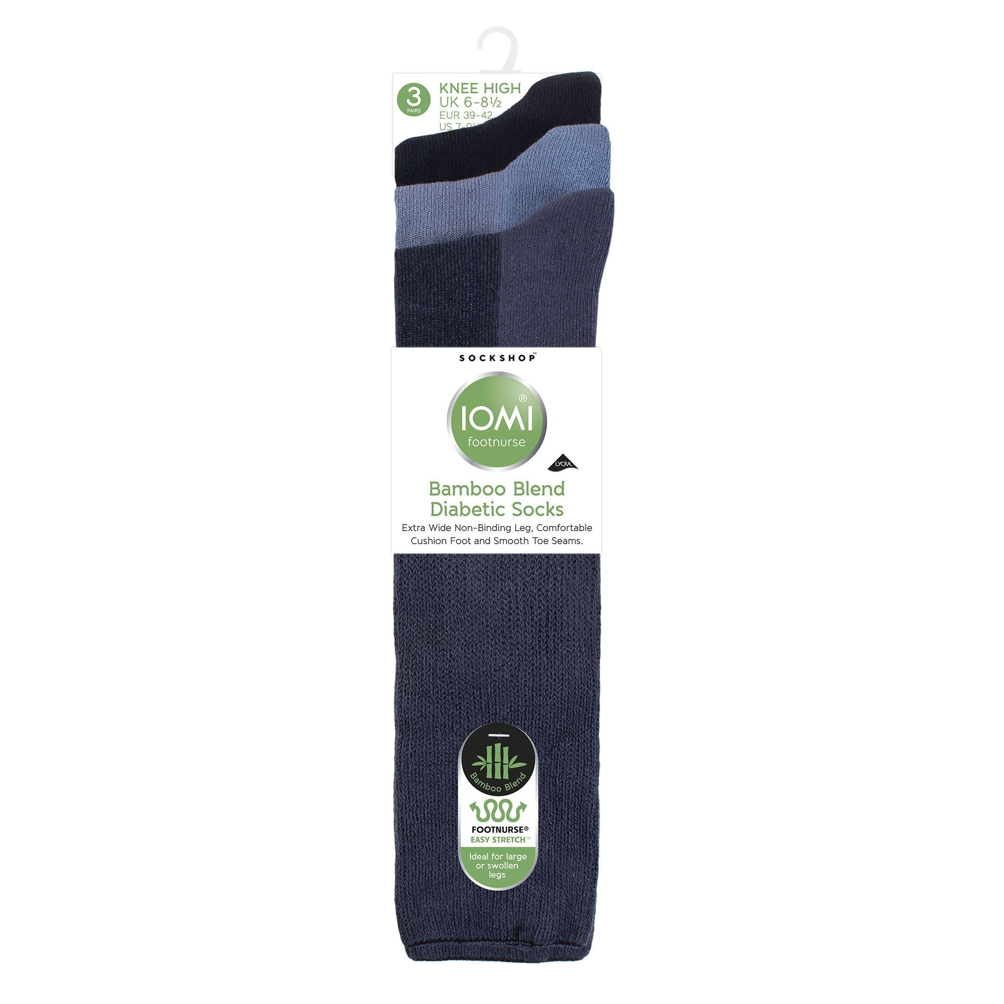 Sock Snob 3 Pack Womens Knee High Soft Bamboo Diabetic Socks