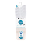 IOMI 3 Pack Extra Wide Cotton Diabetic Socks for Swollen Legs