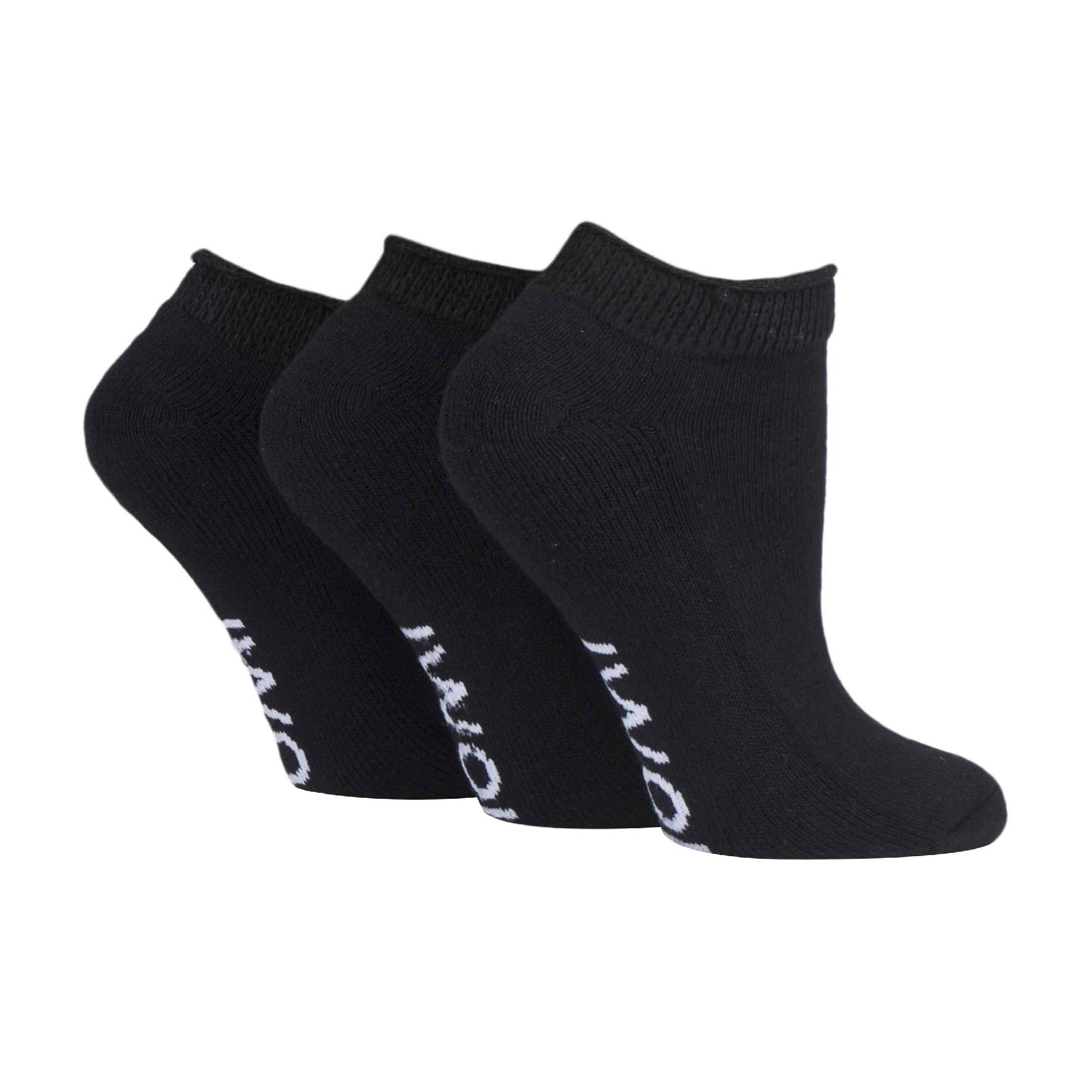 IOMI 3 Pack Cotton Trainer Diabetic Socks for Swollen Feet and Ankles