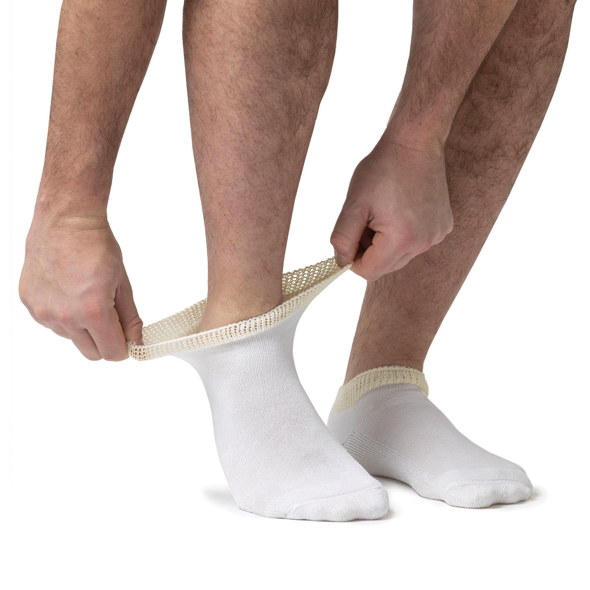 IOMI 3 Pack Cotton Trainer Diabetic Socks for Swollen Feet and Ankles
