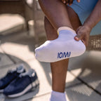 IOMI 3 Pack Cotton Trainer Diabetic Socks for Swollen Feet and Ankles