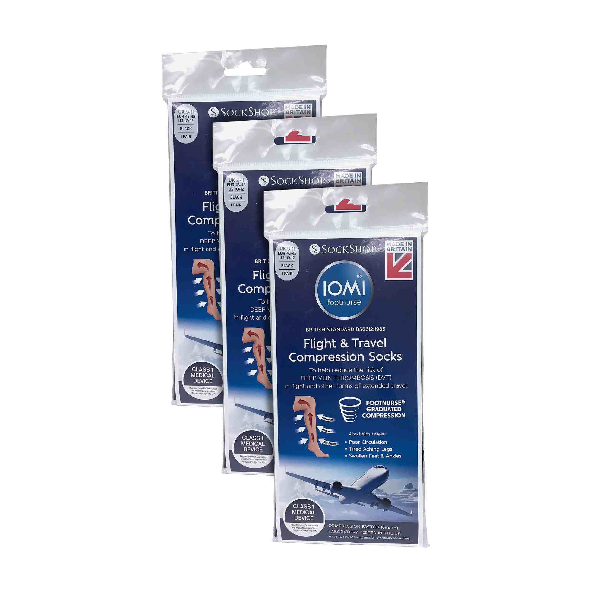 Sock Snob 3 Pairs Mens Flight DVT Socks