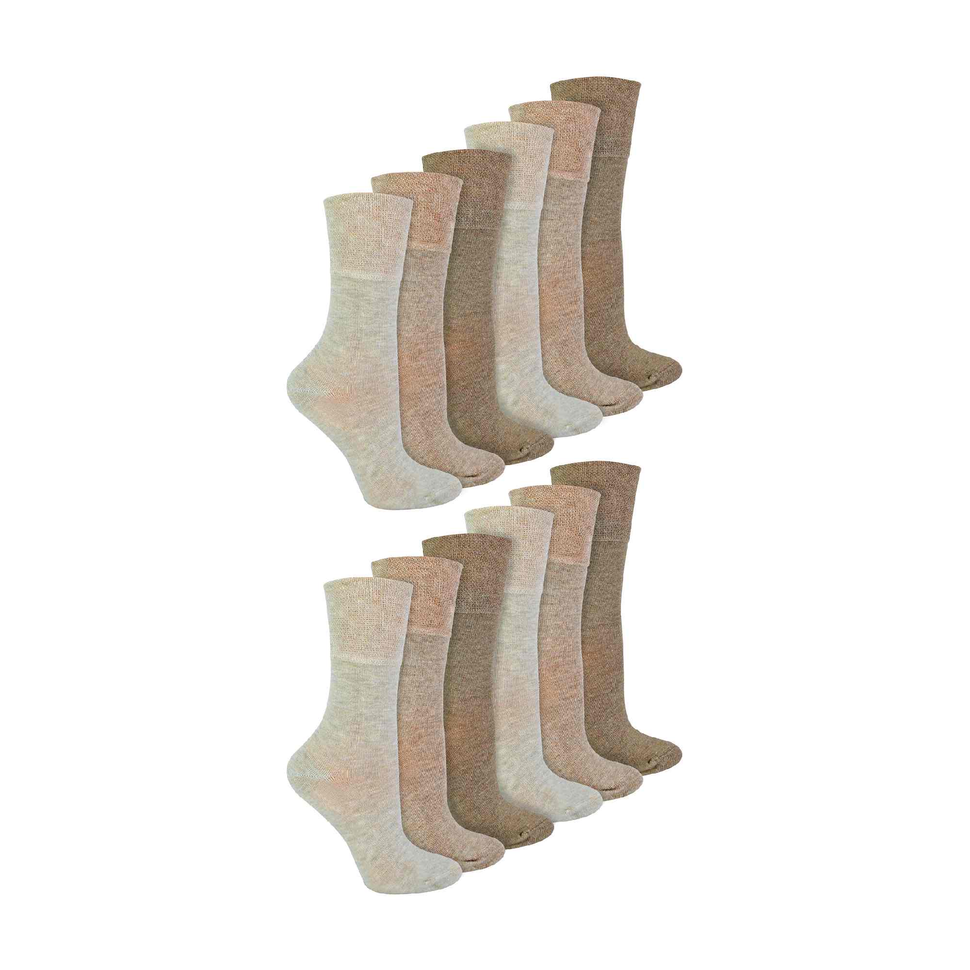 Sock Snob 12 Pairs Womens Diabetic Bamboo Socks