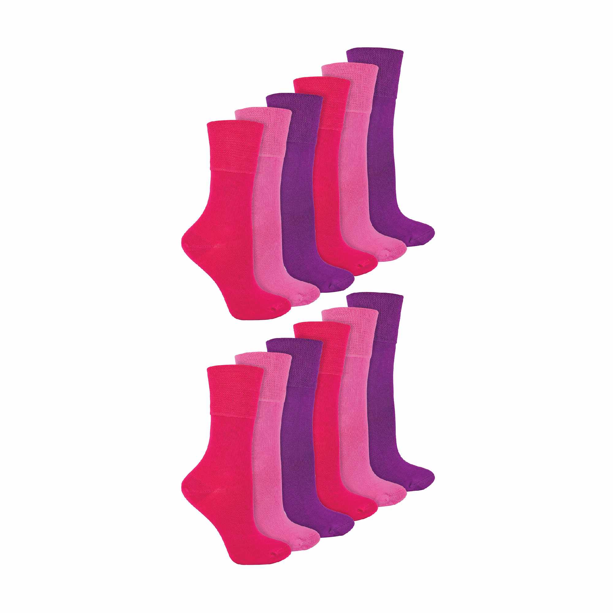 Sock Snob 12 Pairs Womens Diabetic Bamboo Socks