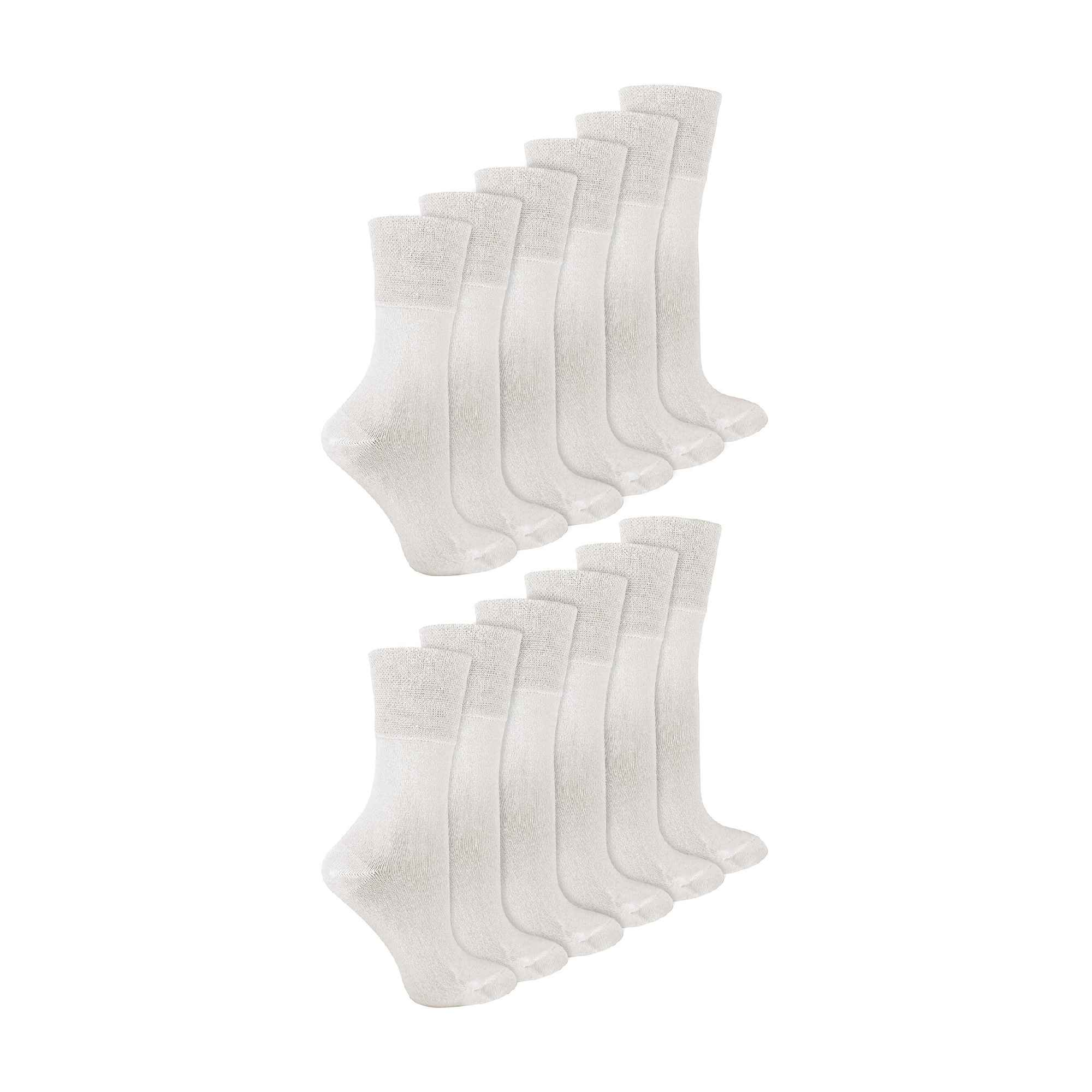 Sock Snob 12 Pairs Womens Diabetic Bamboo Socks