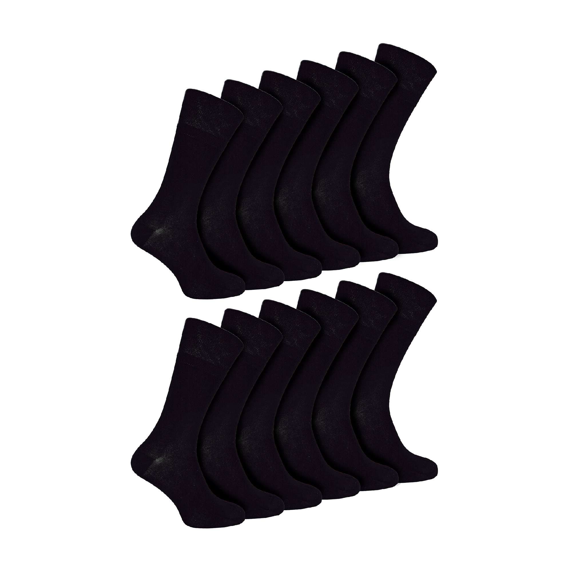 Sock Snob 2 Pack Mens Diabetic Bamboo Extra Wide Non Elastic Socks